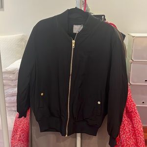 Black bomber jacket